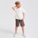 Burmuda shorts Minaku: Cotton Collection Brown color, height 140