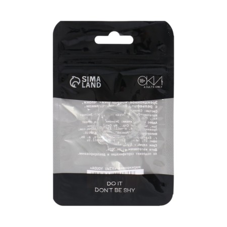 The erection ring of the oka-hp, with relief, D-2 cm, silicone, transparent-3
