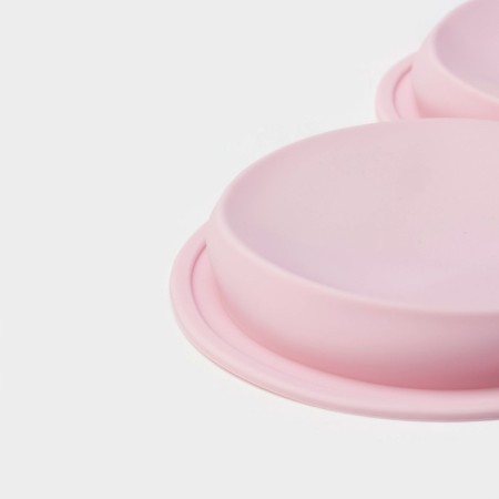 Baking shape of the share "Circle", silicone. 23 × 19.5 cm, 3 cells (d = 10 cm), color mix-3