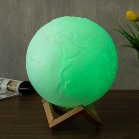 Night with PDD "Planet" RGB LED USB white 18x18x19 cm Risalux-3