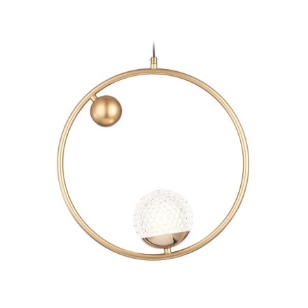 Suspended lamp with a change of lamp Ambrella Light, Crystal, Tr5428, G9, Color Gold-4
