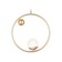 Suspended lamp with a change of lamp Ambrella Light, Crystal, Tr5428, G9, Color Gold