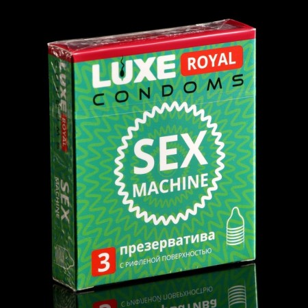 Condoms Luxe Royal Sex Machine, 3 pcs.