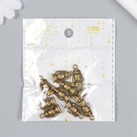 Decor Metal for creativity "Himmer Lanter" under the brass (E3617) 1.8x1.1x0.5 cm-4