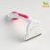 Middle Middle with a removable blade, 15 x 7.8 cm, white-pink