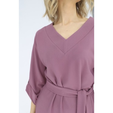 Knitted dress with a belt in the kit, size 42-4