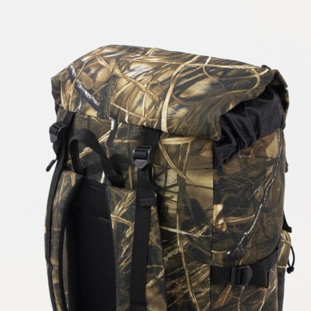 Tourist backpack, 70 l, department on screed with a lace, 3 outer pockets, with extension, Huntsman, Kamysh color-9