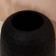 Vase for flowers "Sarah" made of black glass 22 x 20 x 20 cm