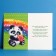 Postcard "Happy Birthday", Panda, 12 x 18 cm
