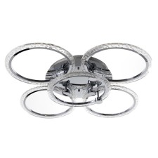Chandelier with PDU 1833/5SL LED 160W 3000-6000k Dimmer silver 65x65x11.5 cm Bayerlux