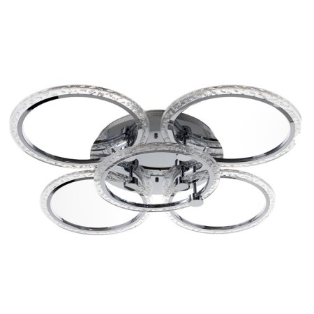 Chandelier with PDU 1833/5SL LED 160W 3000-6000k Dimmer silver 65x65x11.5 cm Bayerlux