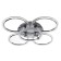 Chandelier with PDU 1833/5SL LED 160W 3000-6000k Dimmer silver 65x65x11.5 cm Bayerlux