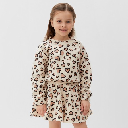 Kidshot (sweatshirt and skirt) KAFTAN LEO LOVE R.34 (122-128)