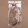 Farmire of the sewing "semicircle", with mounts, 20 × 7.5 cm, silver color