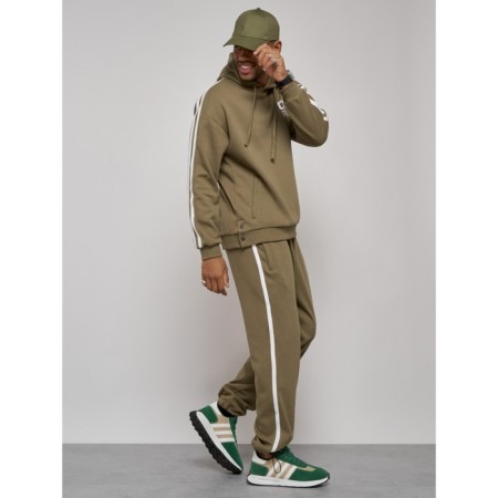 Male tracksuit, size 50, khaki color-25
