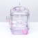 A cage for rodents with filling, 32 x 21 x 25 cm, pink