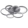 Cialogs from PDU 1899/6 LED 140W Dimmer Gray 58x58x10 cm Bayerlux