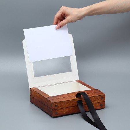 Gift-bending box folding, packaging, “real man”, 20 x 18 x 5 cm-1