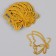 Set for decorating "butterflies", set of 5 pcs, color gold