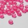 Acrylic bead "English letters" mix, 7 × 4 mm, set 10 g, transparent pink color