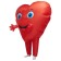 Film "Heart" with hands, height 150-190 cm