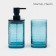 Bathroom accessories, 3 subjects: soap dispenser, soap dish, glass