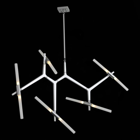 Ceiling Ceiling ST LUCE. SL947.102.10. Laconicita. 10x5 watts, G9, 4000k, 160x40x95 cm, silver color-3
