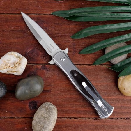 Automatic knife, folding "hornet" steel - aus8, handle - tree-3