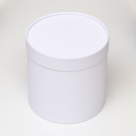 Gift box "White", plastered without a window, 18x18 cm-2