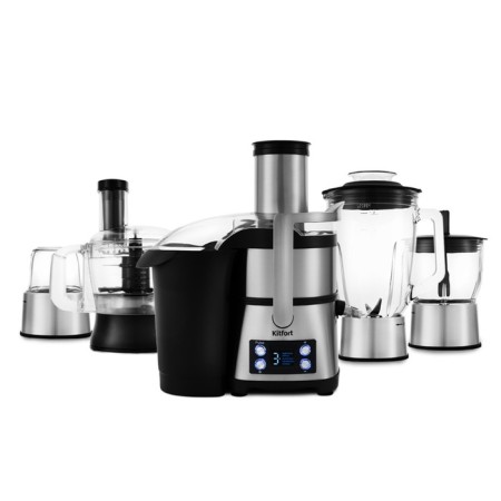 Kitfort KT-1395, 800 W, 1.5 l, silver kitchen combine