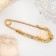 Small miles "Heart", 3.5 cm, white color in gold