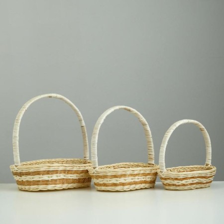 A set of wicker baskets from 3 BIG 30*21 N 9/30 cm. (Rattan)