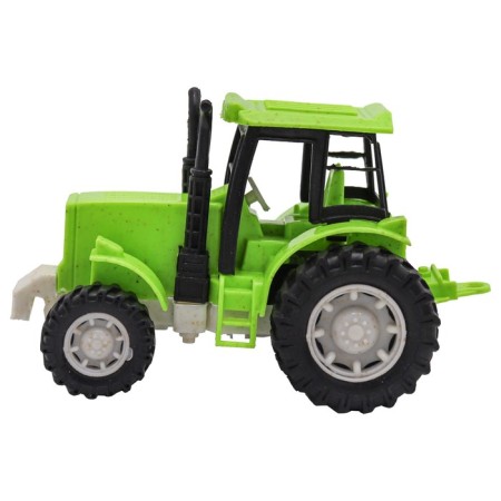 Eco-machine Funky Toys "Tractor", with a friction mechanism, green color, 12 cm-2