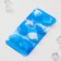 Form for ice and confectionery "shells", 20.1 × 10 cm, h = 2 cm, cell 4 cm, blue color