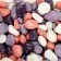 Pebbles for aquarium (5-10 mm) lilac-white-pink-violet, 350 g