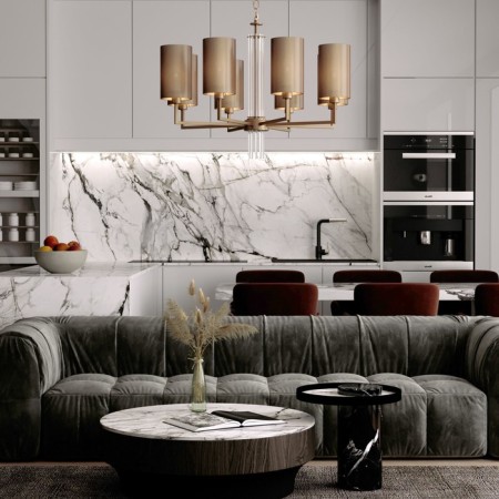 SOFFIO suspension lamp, 40W, E14, 65x65x83 cm-4