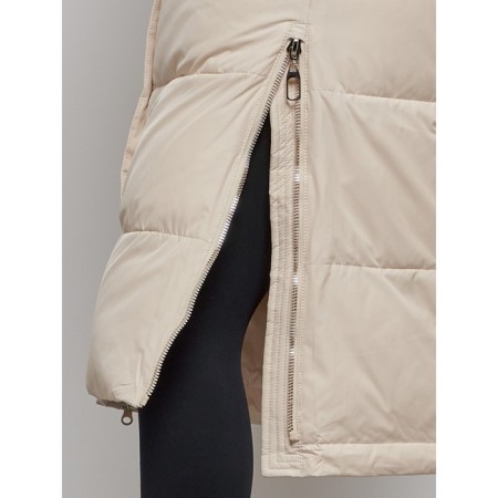 Coat insulated winter female, size 44, color light-beige-10