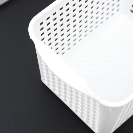 Loft storage basket, 2 l, 20 × 13.5 × 12 cm, white color-2