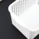 Loft storage basket, 2 l, 20 × 13.5 × 12 cm, white color