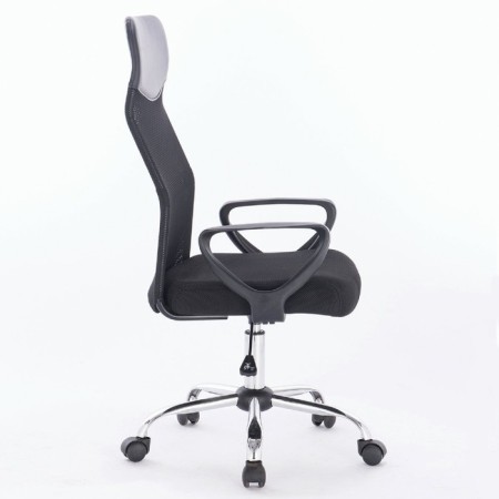 Brabix chair "Tender MG-330", with armrests, chrome, black-2