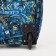 Road bag on wheels, lightning department, outer pocket, blue color