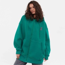 Women's sweatshirt was laid down, the color is dark green, rr One size (42-50)