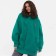Women's sweatshirt was laid down, the color is dark green, rr One size (42-50)
