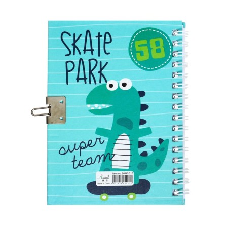 Notebook Gift A6, 45 sheets, on the castle, on the crest, line, "Dino", mix-6