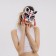 Kitsune carnival mask, black and red color