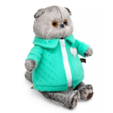 Soft toy "Basik in a jacket with a heart", 19 cm ks19-267-1