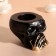 Skull "Skull Silence" 7*10cm black with golden fingers