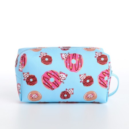 Cosmetic bag with lightning, blue color-1