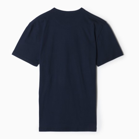 Male T-shirt with print, dark blue color, size 52-3