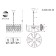 Suspended chandelier ST LUCE. SL1626.203.08. Anzio. 8x40 W, E14, 45x45x22 cm, Shampan